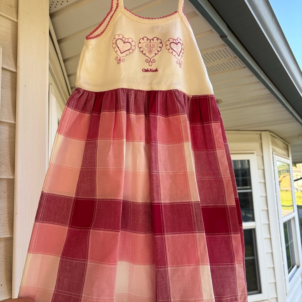 NWT Vintage OshKosh B'gosh Plaid Kids Dress